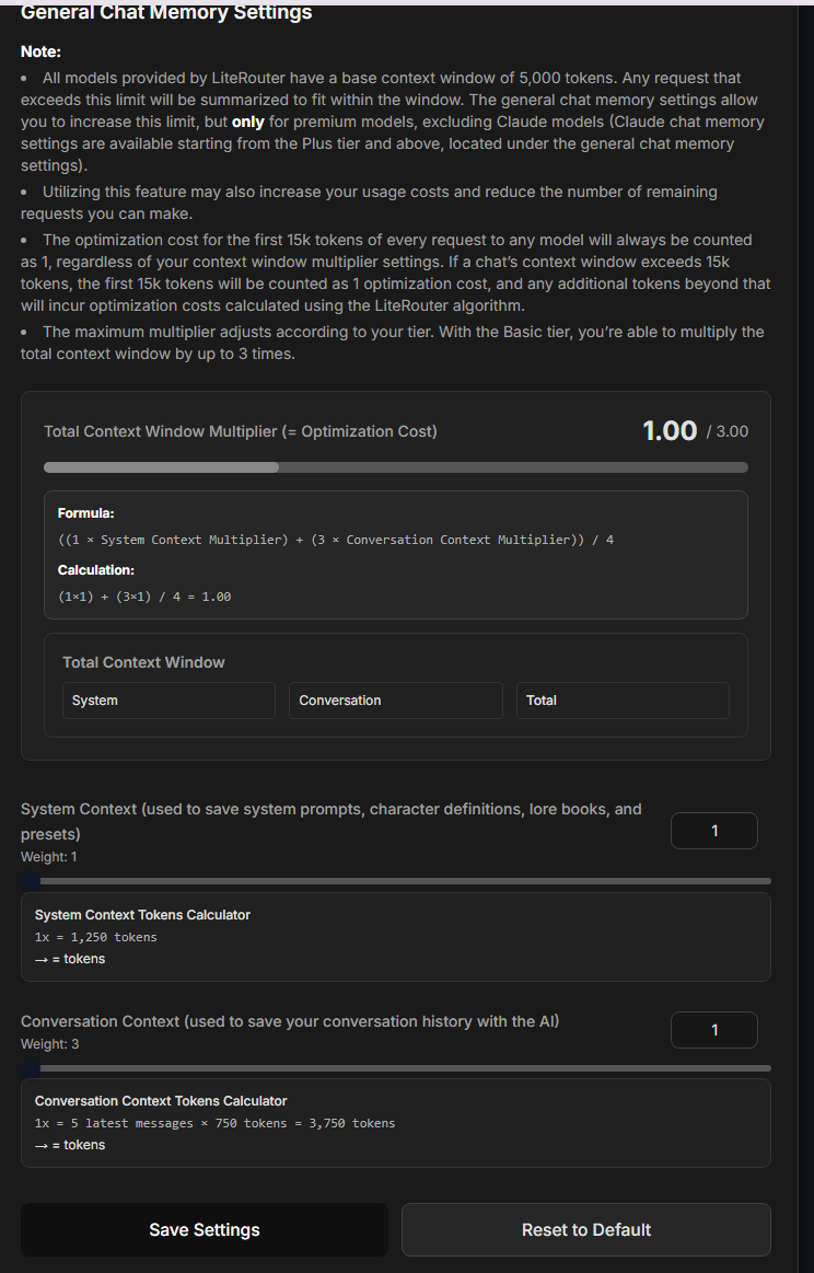 Страница Chat Optimization в Literouter